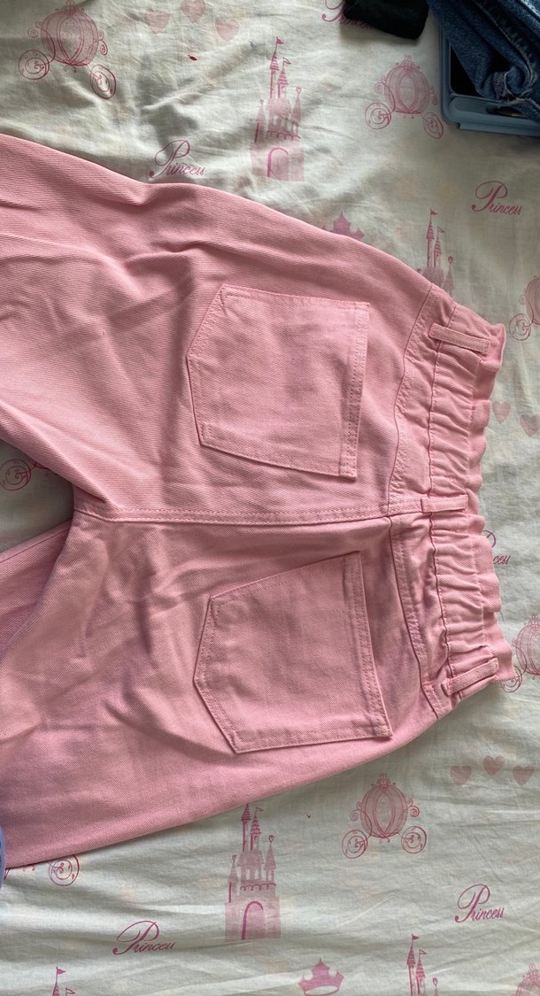 Pembe Pamuklu Rahat Kesim Kadın Jean - Görsel 4