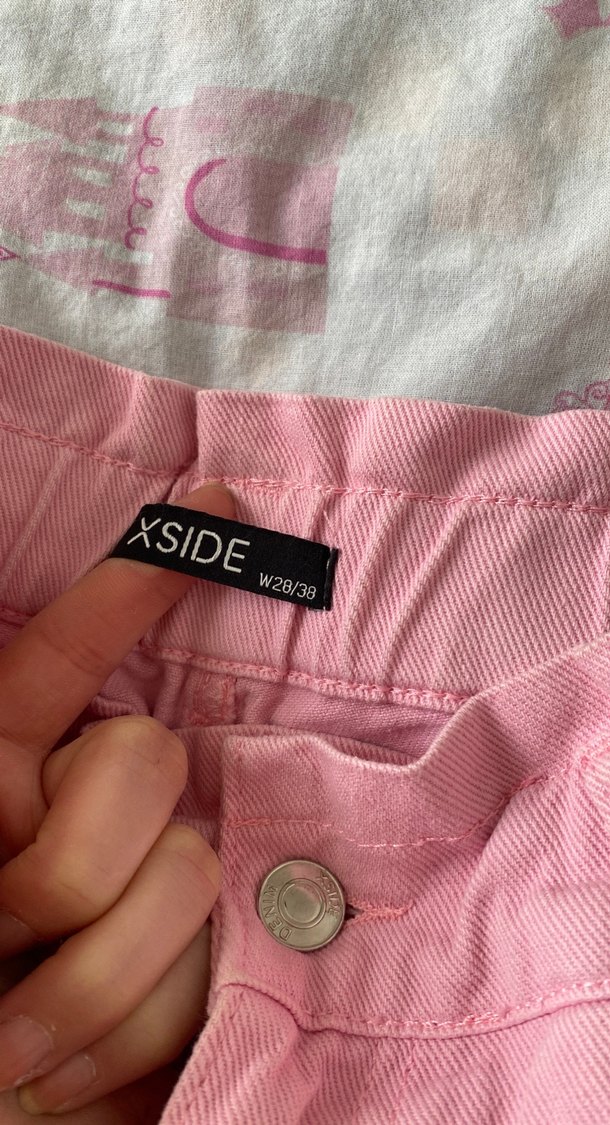 Pembe Pamuklu Rahat Kesim Kadın Jean - Görsel 3