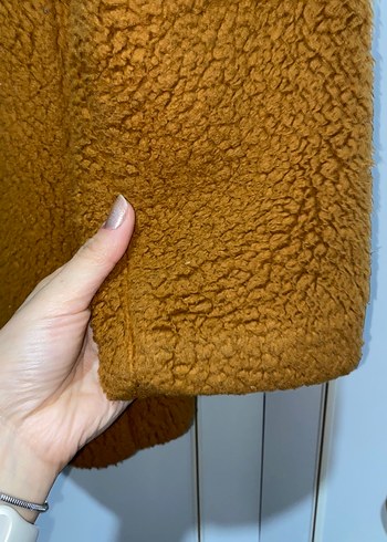 Düğmeli Kahverengi Midi çocuk Kaban - Görsel 7