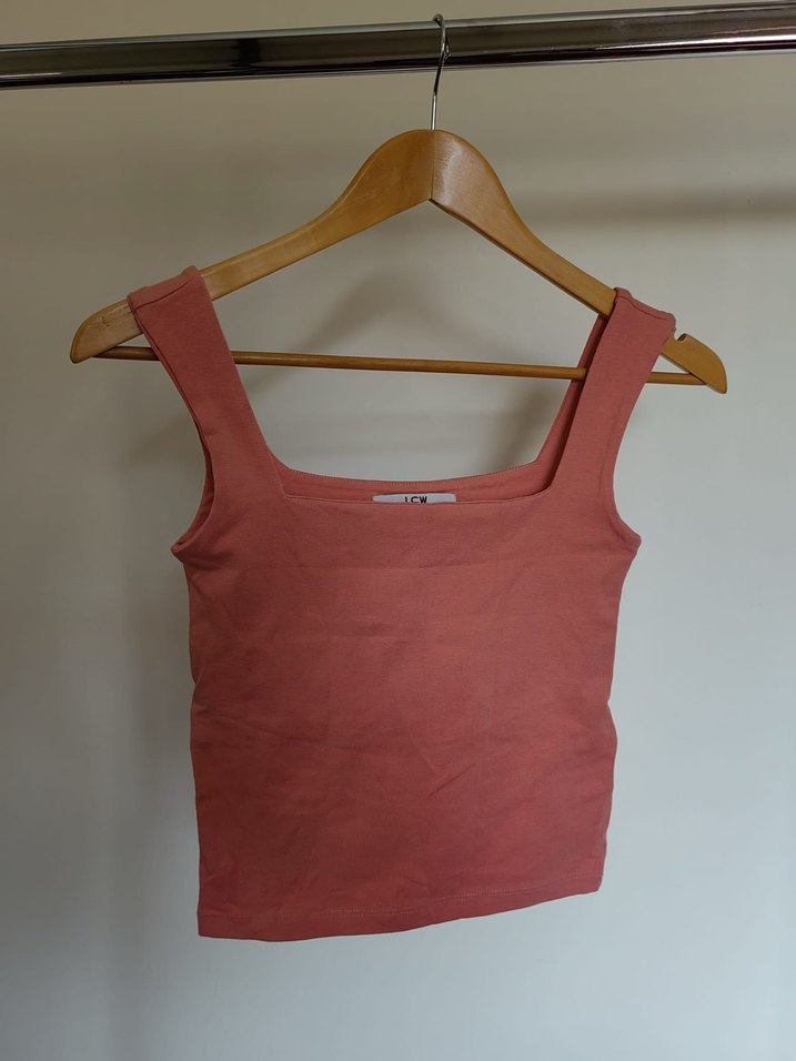 Kiremit Kadın Kolsuz Crop Top - Görsel 2