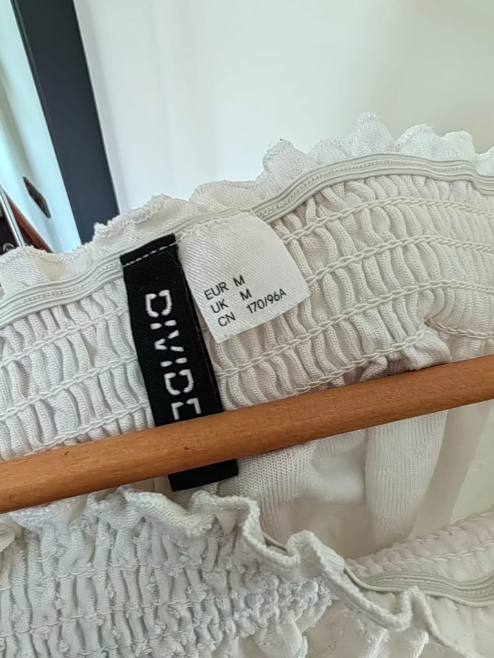 Uzun Kollu Beyaz Bohem Bluz - Görsel 5