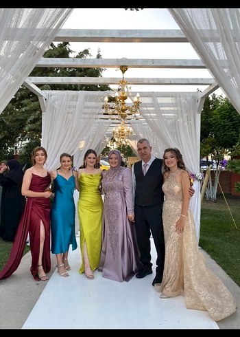 Parıltılı Nakışlı Uzun Abiye özel tasarım - Görsel 6