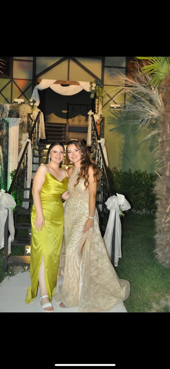 Parıltılı Nakışlı Uzun Abiye özel tasarım - Görsel 2