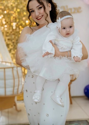 Modern Klasik Mini Gelinlik Beyaz - Görsel 2