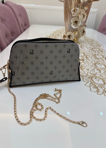 Gri Baskılı Kadın Portföy Çanta - Görsel 4