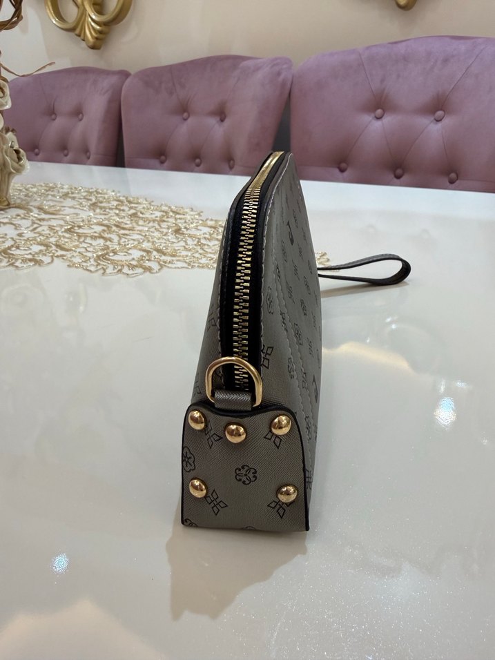 Gri Baskılı Kadın Portföy Çanta - Görsel 2