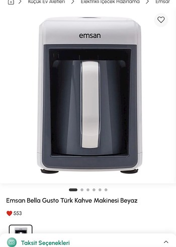 Emsan Bella Gusto Beyaz Türk Kahve Makinesi - Görsel 5
