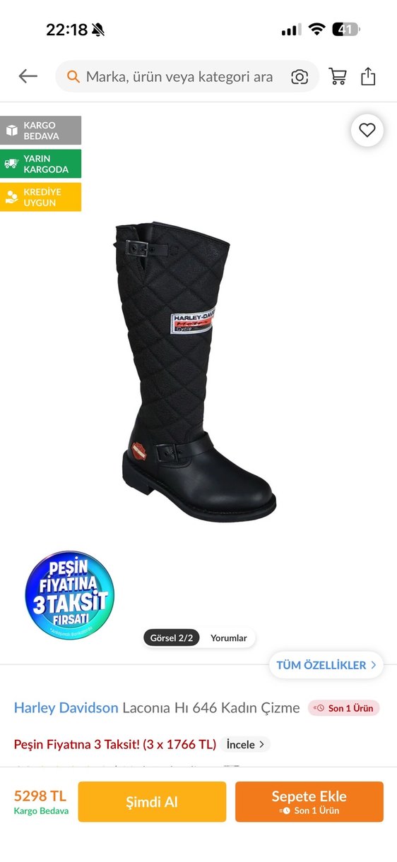 Siyah Kadın Biker Lastik Dizüstü Bot - Görsel 2