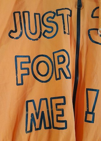 Turuncu Kapüşonlu Yağmurluk - Görsel 5