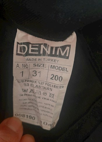 31 Beden siyah Renk Siyah Regular Fit Midi Kot Pantolon