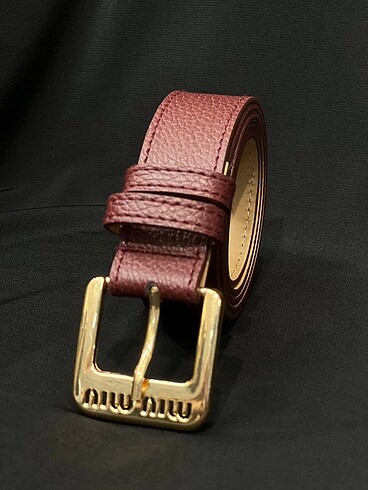  Beden bordo Renk Miu miu kemer