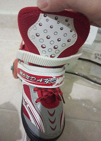32 Beden kırmızı Renk Kırmızı Bağcıklı Erkek Spor Paten