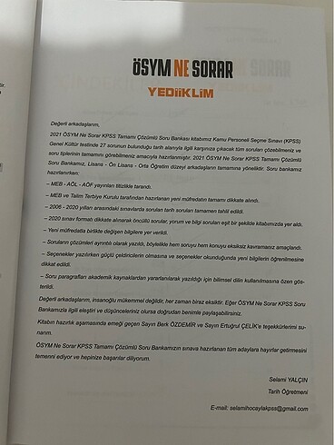 Beden ÖSYM NE SORAR? / KPSS TARİH / SELAMI YALÇIN