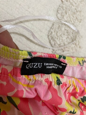 Quzu Quzu çiçekli elbise