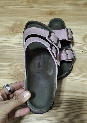 Birkenstock Pembe Süet Tokalı Kadın Terlik Birkenstock