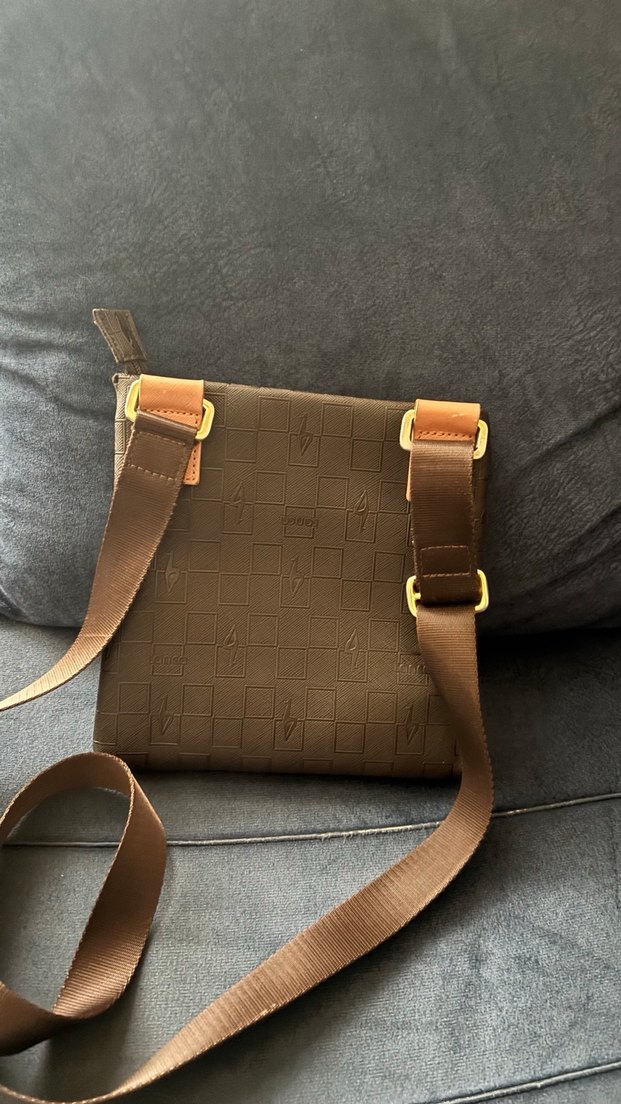 Deri Kahverengi-lacivert Kadın Çapraz Çanta - Görsel 2