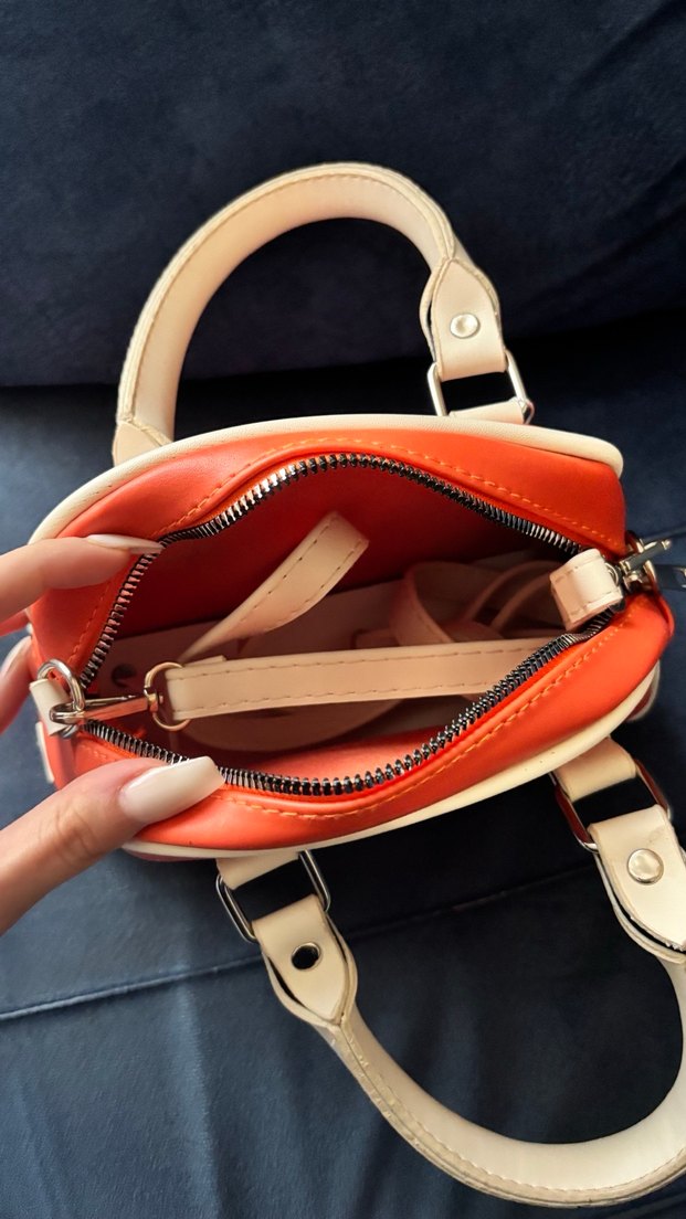 Ecrou hiç kullanılmamış turuncu el çantası - Görsel 3