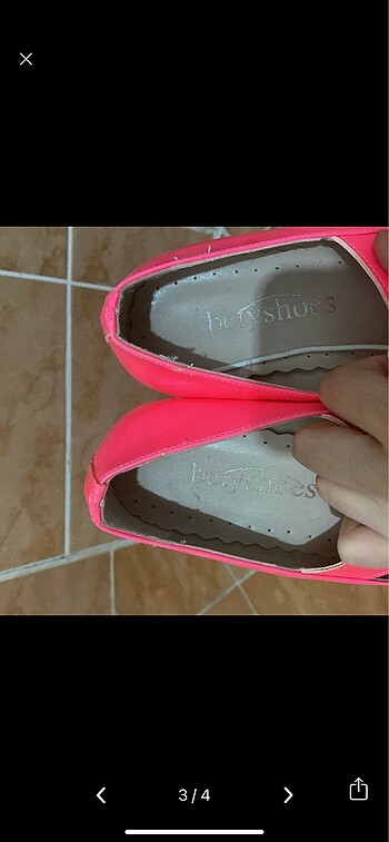 39 Beden Bety shoes pembe ayakkabı/babet