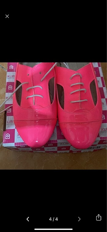 Bety shoes pembe ayakkabı/babet