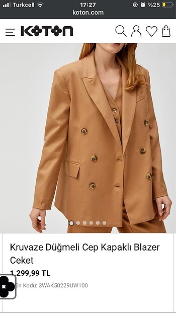 Koton Koton blazer ceket