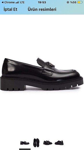 40 Beden siyah Renk Calvin Klein chunky combat loafer