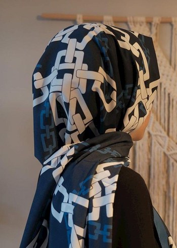 Diğer QUB Scarf dijital krep zincir desen şal