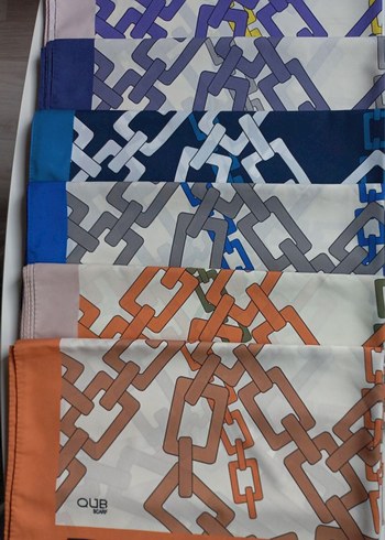 Beden QUB Scarf dijital krep zincir desen şal