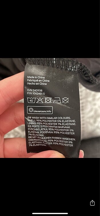 H&M Elbise etiketli
