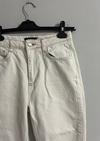 Bej Normcore Kadın Denim Pantolon - Görsel 2