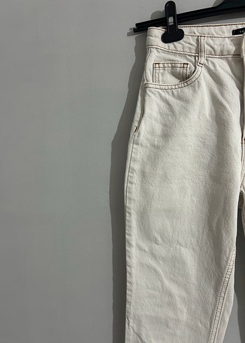 Bej Normcore Kadın Denim Pantolon - Görsel 4