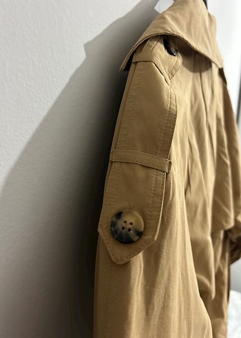 Kemerli Bej Kadın Trençkot - Görsel 6