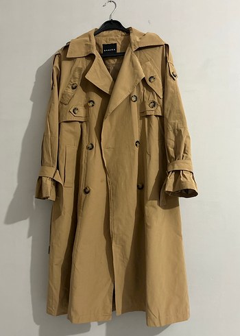 Kemerli Bej Kadın Trençkot - Görsel 3