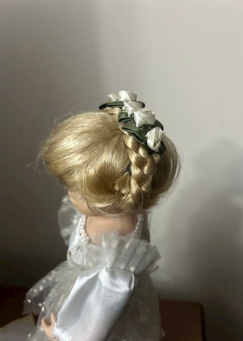 Beyaz Tül Elbiseli Porselen Bebek - Görsel 5