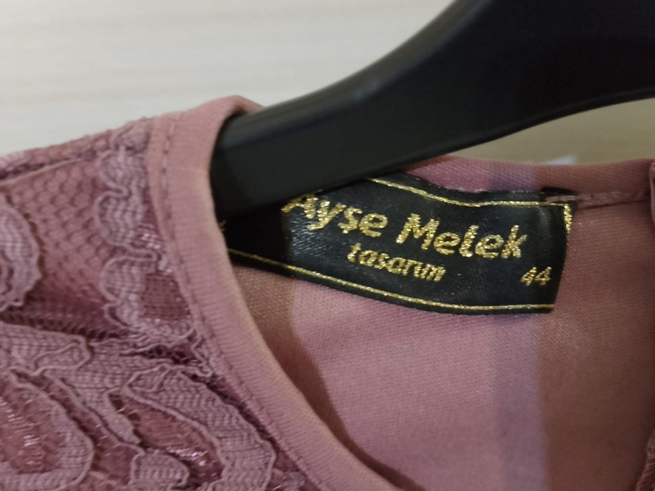 Dantel Detaylı Uzun Mor Abiye Elbise - Görsel 5