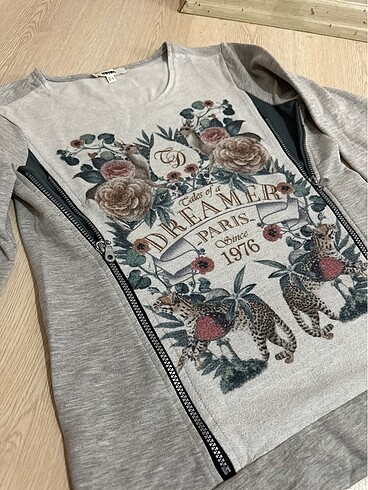 s Beden gri Renk Koton sweatshirt