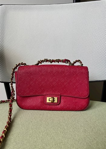 Orijinal Vakko Mini speedy Çanta kırmızı - Görsel 2