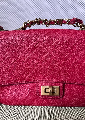 Orijinal Vakko Mini speedy Çanta kırmızı - Görsel 3