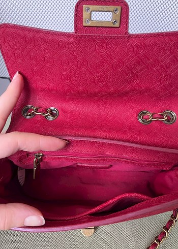 Orijinal Vakko Mini speedy Çanta kırmızı - Görsel 5