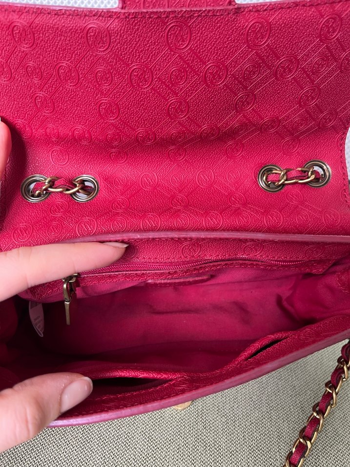 Orijinal Vakko Mini speedy Çanta kırmızı - Görsel 4