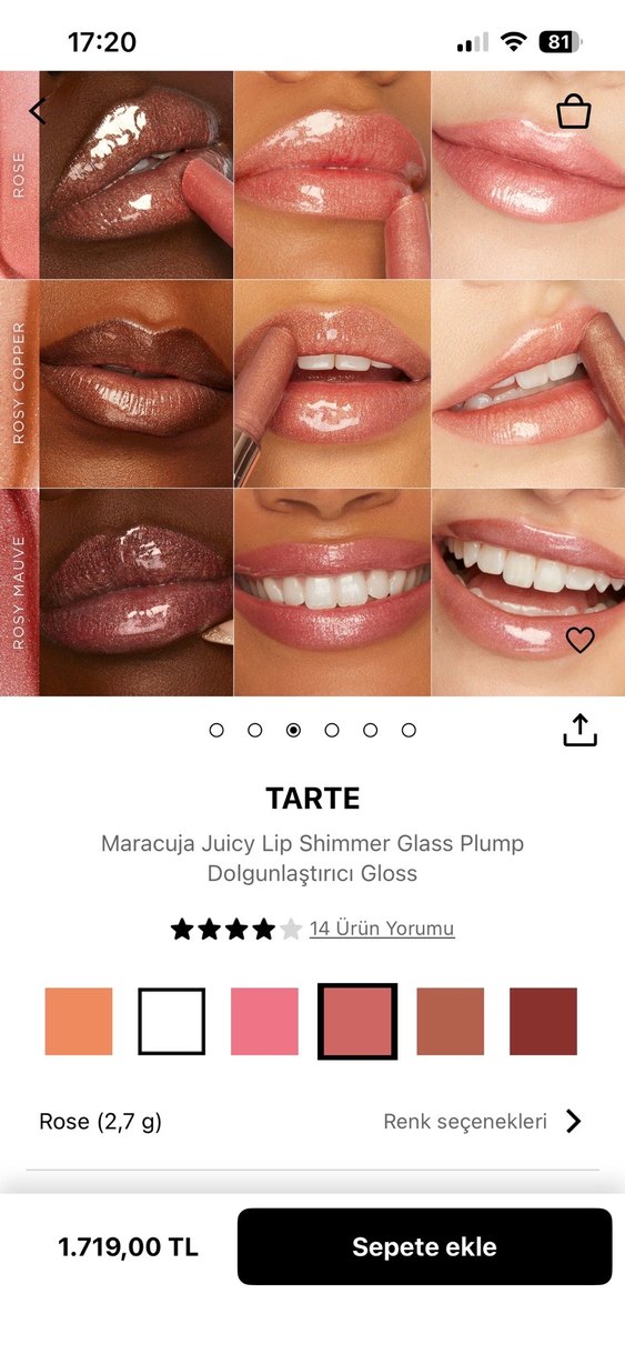 Tarte Maracuja Juicy Lip Shimmer Glass Plump - Görsel 2