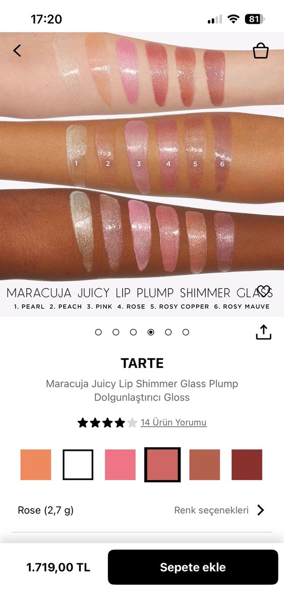 Tarte Maracuja Juicy Lip Shimmer Glass Plump - Görsel 4