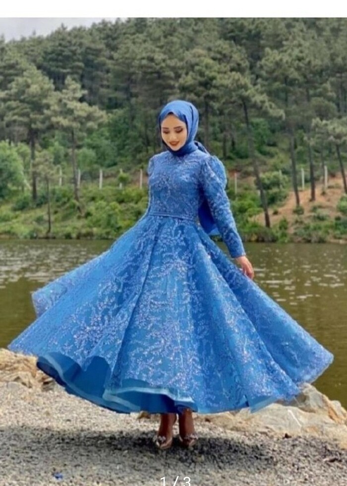 Prenses tesettür abiye  - Görsel 3