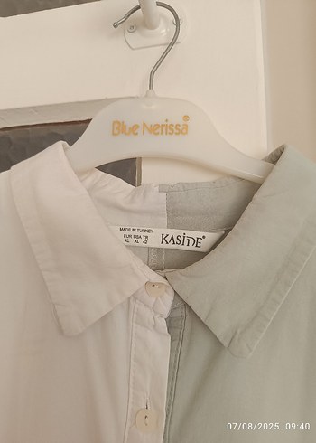 Beyaz Gri Uzun Kollu Hamile Tunik - Görsel 6