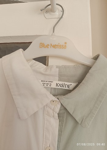 Beyaz Gri Uzun Kollu Hamile Tunik - Görsel 5