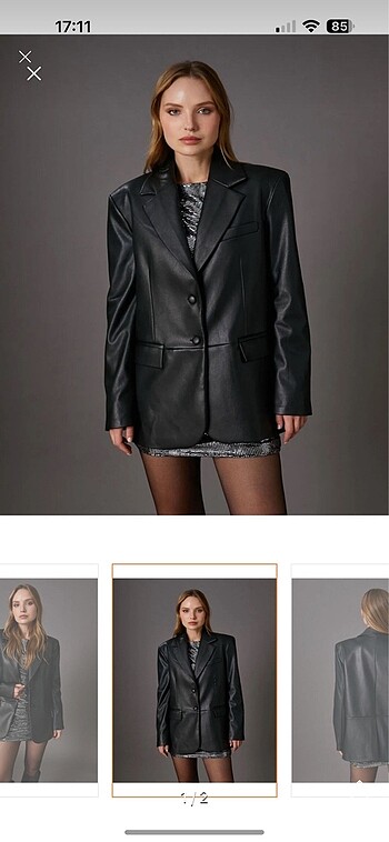 Koton deri blazer ceket