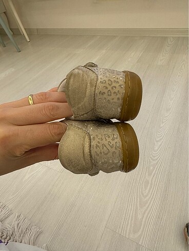 20 Beden camel Renk Kız bebek ilk adım ayakkabısı