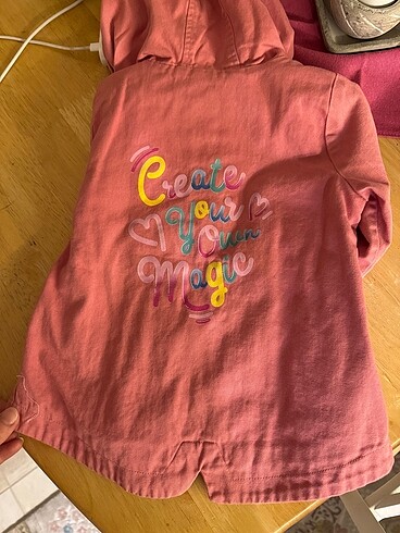 12-18 Ay Beden pembe Renk Trençkot