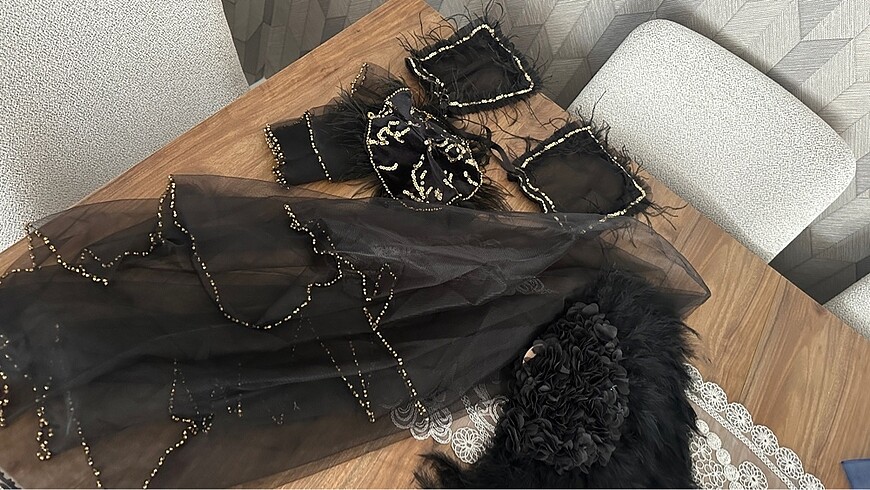 Beden siyah Renk Bindallı siyah set