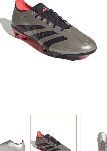 Adidas Gri Erkek Futbol Ayakkabısı Siyah Çizgili