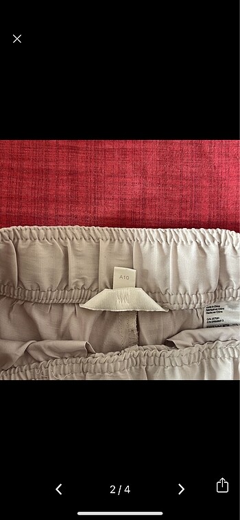 H&M SATEN GENIS PANTOLON